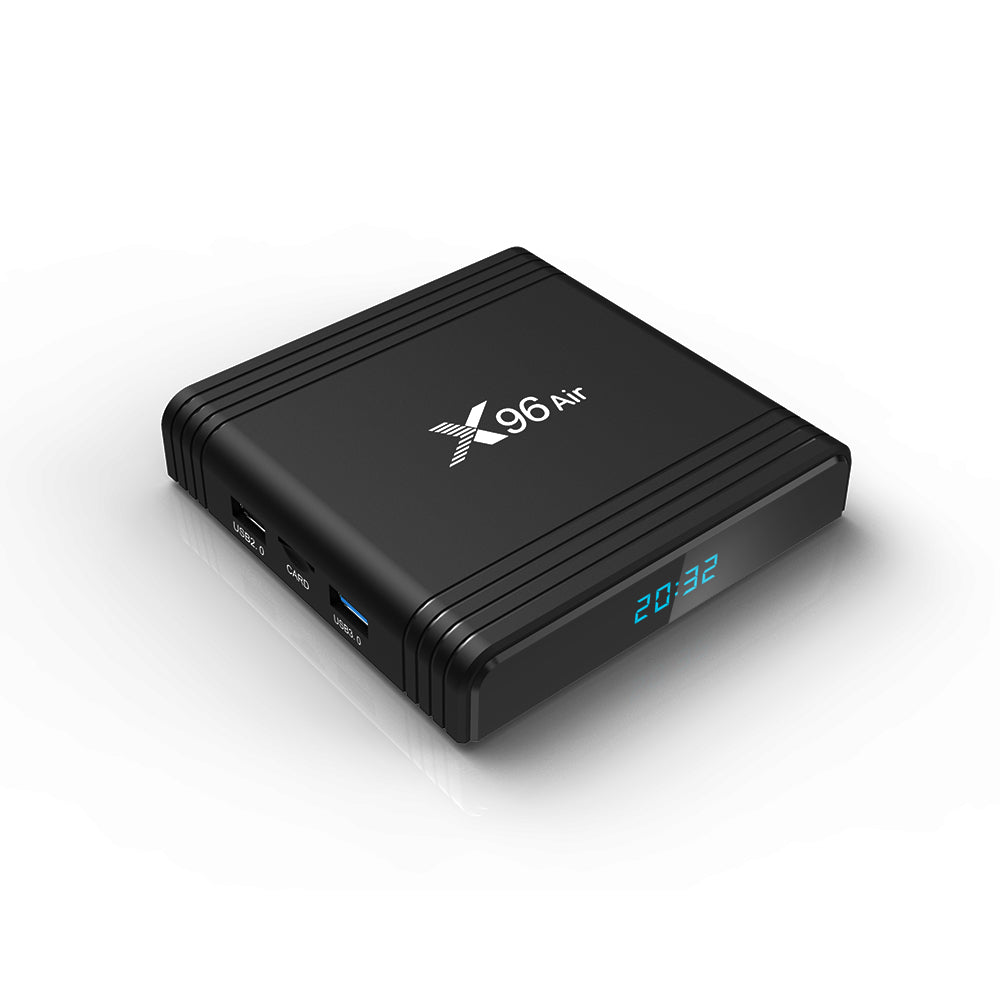 X96 Air Android 9.0 Amlogic S905X3 Quad Core TV Box Dual Band WiFi Bluetooth Media Player 4 64GB X96 Air Android 9.0 Amlogic S905X3 Quad Core TV Box Dual Band WiFi Bluetooth Media Player 4 64GB